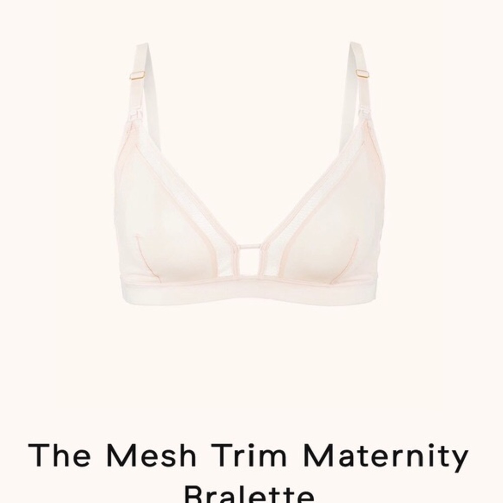 The Mesh Trim Maternity Bralette